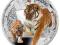 1$ 2014 Niue Zagrożone gatunki - Tygrys Syberyjski