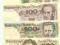 banknoty PRL-U 6 szt stan bankowy z paczki 20-1000