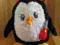DUZA maskotka PINGWIN pingwinek budowniczy 35cm
