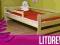 LITDREW - Łóżko sosnowe F dziecięce 90x200 Sosna