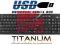 KLAWIATURA STANDARDOWA USB PŁASKA TITANUM TK103