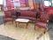 Stylowy KOMPLET WYPOCZYNKOWY sofa+4 fotele+stolik