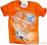 116 Bluzka T-shirt SAMOLOTY Planes A622 pomarańcz