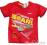 116 Bluzka T-shirt SAMOLOTY Planes A627 czerwona