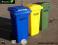 POJEMNIK KOSZ NA ŚMIECI ODPADY 120 SEGREGACJA 3SZT