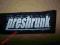 PRESHRUNK logo naszywka sitodruk !