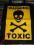 Warning Toxic - naszywka ekran 32x37