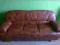 piękny skórzany komplet sofa z funkcją +2 fotele