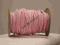 różowy sznurek bawełniany pleciony 5mm 2metry