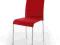 Krzesło DENNA czerwone tkanina wygodne LIVING ART
