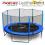 TRAMPOLINA z SIATKĄ+DRABINKA, NEO SPORT FIT, 374cm