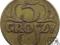 II RP, 5 groszy, 1923, st. 2-