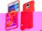 Red elastyczne etui Gel Samsung Galaxy S5 + folia
