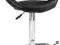 Krzesło barowe, hoker HORNSLUNDE skóra eko czarny