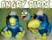 MASKOTKA niebieski PTAK BIRD jak ANGRY BIRDS 21 cm