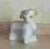 Porcelanowa figurka - baranek, Połonne, Rosja