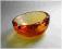 MIODOWA SZKLANA POPIELNICZKA - ORYGINALNE MURANO