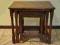 Stoliki dębowe, trojaczki, taborety