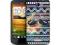 Etui HTC ONE X WĄSY MOUSTACHE AZTEC