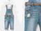 4205 ZARA GIRL__SPODNIE OGRODNICZKI JEANS_9-12MC-Y