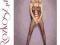 Bodystocking N107 OBSESSIVE czarny S/M MEGA SEKSY