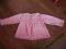 LADYBIRD różowy sweterek z falbankami 18-24m
