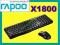 Zestaw bezprzewodowy 2.4G RAPOO X1800 mysz+klawia.
