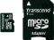 Karta pamięci microSDHC Transcend, 8 GB adapter SD