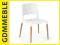 NOWOCZESNE BIAŁE KRZESŁO K163 OD RĘKI NOWOŚĆ GDM