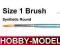PĘDZEL PĘDZELKI Modelarskie ITALERI nr 1 okrągły