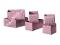 IKEA_ SKUBB Komplet pojemników, 6 szt. RÓŻOWY