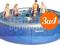Basen ogrodowy rozporowy 457x107 3w1 57023 Bestway