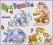 AŻ 4 UKŁADANKI PUZZLE !! ZWIERZĘTA DŻUNGLA 04249