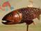 Ręcznie wykonana - RZEŹBA RYBY - PSTRĄG wzór2