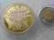 Cudna moneta medal ogromna pozłacana aż 40 mm śr