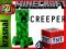 MINECRAFT RUCHOMA FIGURKA CREEPER + AKCESORIA 8cm