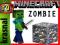 MINECRAFT RUCHOMA FIGURKA ZOMBIE + AKCESORIA 8cm