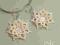 KF0036 Kolczyki 3D kremowa perła