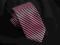 NOWY czerwono - czarny krawat TINO TUCANI