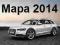 Audi A6 najnowsza mapa 2014 Nowe autostrady 3D MMI