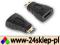 P189 ZŁĄCZE HDMI GNIAZDO ->MINI HDMI WTYK GOLD