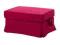 Pokrycie,pokrowiec podnóżka ikea-EKTORP, czerwony