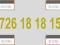 -- 726 18 18 15 -- ZŁOTY NUMER PLUS, F. VAT 23%