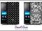 BLACK WHITE SONY XPERIA E C1605 C1504 C1505 etui