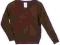 JOHN LEWIS elegancki sweter w serek - BORDO -