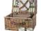 Kosz piknikowy wiklinowy *RETRO* WYPOSAŻENIE 2 OS.