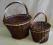 KOSZYK WIKLINOWY wiaderko donica  komplet 2szt