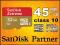 32GB 45MB/s SanDisk EXTREME MICRO SDHC CLASS10 +AD