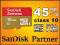 16GB 45MB/s SanDisk EXTREME MICRO SDHC CLASS10 +AD