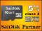 SanDisk MICRO SD 16GB HERMES GLIWICE
